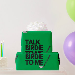 Bespreek Birdie met mij Golf Gezegde Wrapping Pape Cadeaupapier