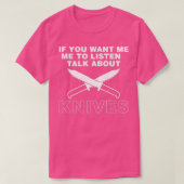 Bespreek het ontwerp van de kinderopnemer van Kniv T-shirt (Design voorkant)