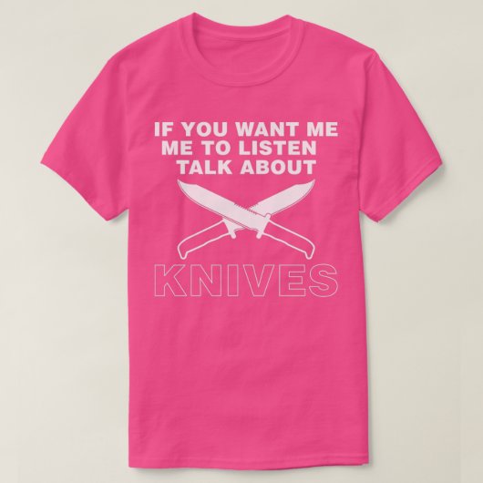 Bespreek het ontwerp van de kinderopnemer van Kniv T-shirt (Design voorkant)