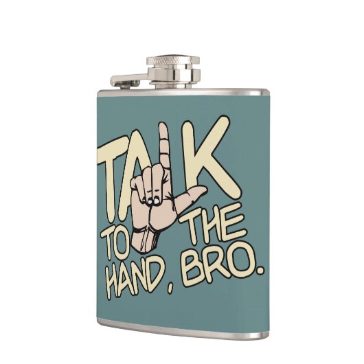 Bespreek met de handkolf heupfles (Links)