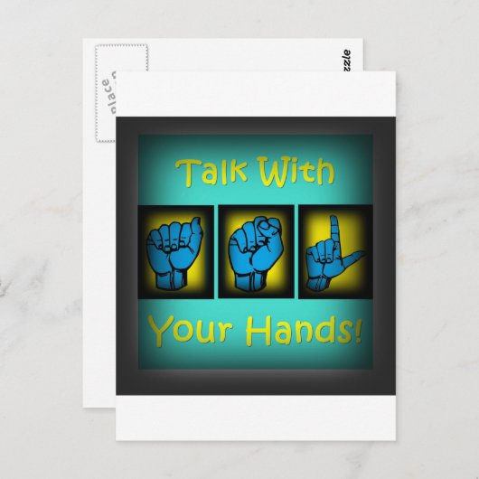 Bespreek met uw handen (2) briefkaart (Voorkant / Achterkant)