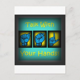 Bespreek met uw handen (2) briefkaart