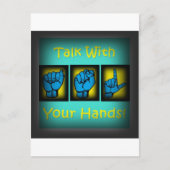 Bespreek met uw handen (2) briefkaart (Voorkant)