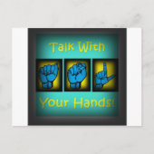 Bespreek met uw handen (2) briefkaart (Voorkant)