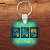 Bespreek met uw handen (2) sleutelhanger (Voorkant)