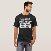 Bespreek Tractor die Funny Tractor het trekken  T-shirt (Voorkant volledig)