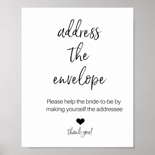 BESPREK HET ENVELOPE VOOR HET poster VAN DE SHOWER (Voorkant)