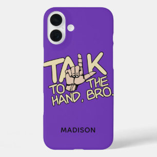 Bespreking met de handdouanenaam iPhone 16 plus hoesje