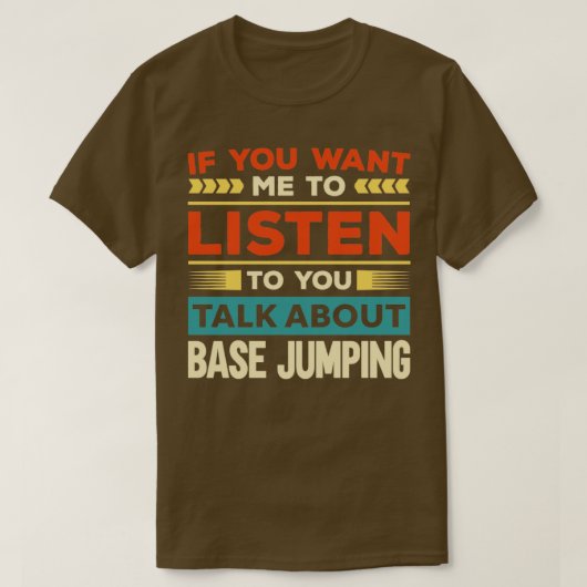 Bespreking over Base Jumping1 T-shirt (Design voorkant)