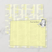 Bespreking van de nominaal gepersonaliseerde platt notitiekaartje (Voorkant / Achterkant)