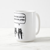 Bespreking van de plannen voor wereldheerschappij koffiemok (Voorkant rechts)