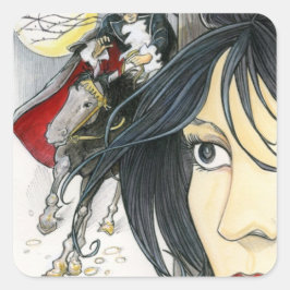 Bess - Highwayman Vierkante Sticker