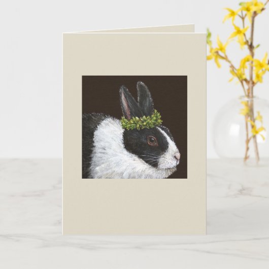 Bess the bunny card kaart (Gele Bloem)
