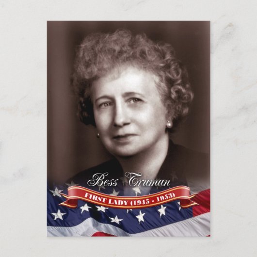 Bess Truman, First Lady of the U.S. Briefkaart (Voorkant)