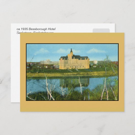 Bessborough Hotel, Saskatoon, Saskatchewan Briefkaart (Voorkant / Achterkant)