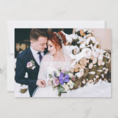 Besscherpe Rode Foto Prettig Getrouwd Feestdagenkaart (Achterkant)