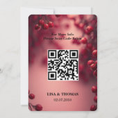 Besscherpt Rode Accent Trouw Save The Date (Achterkant)