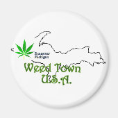 Bessemer Michigan, Weed Town, VS Magnet (Voorkant)