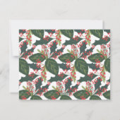 Bessen 2 Foto Collage Platte Kerstkaart (Achterkant)