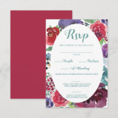 Bessen-aanbidding RSVP Kaartje (Voorkant / Achterkant)