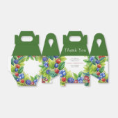 Bessen Aardbeienbessenzoet Baby shower Bedankdoosjes (Uitgevouwen)