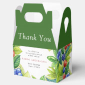 Bessen Aardbeienbessenzoet Baby shower Bedankdoosjes (Geopend)