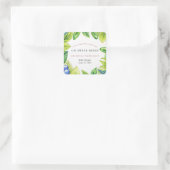 Bessen Aardbeienbessenzoet Baby shower Vierkante Sticker (Tas)