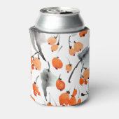 Bessen, bladeren waterverf, inktillustratie, naad blikjeskoeler (Blikje Achterkant)