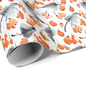 Bessen, bladeren waterverf, inktillustratie, naad cadeaupapier (Rol Hoek)