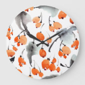 Bessen, bladeren waterverf, inktillustratie, naad grote klok (Voorkant)