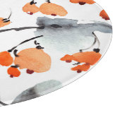 Bessen, bladeren waterverf, inktillustratie, naad snijplank (Hoek)