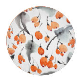 Bessen, bladeren waterverf, inktillustratie, naad snijplank (Voorkant)