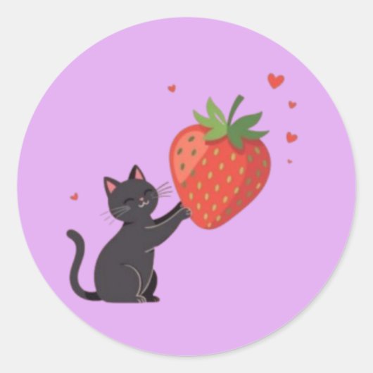 Bessen Bliss Klassieke Ronde Sticker (Voorkant)