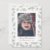 Bessen Botanische Kerst Kaart (Voorkant)