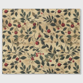 Bessen Christmas Art Cadeaupapier (Vlak)