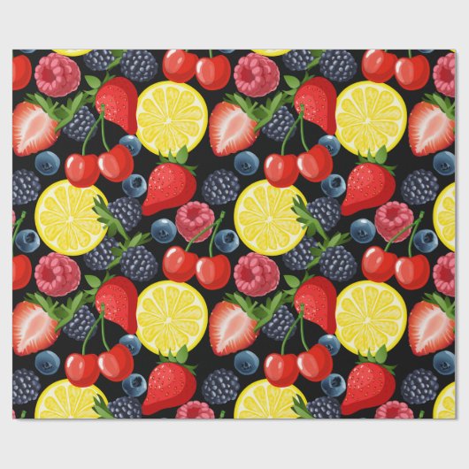 Bessen & Citrus Delight Cadeaupapier (Vlak)