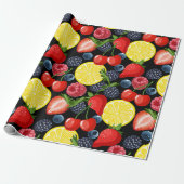 Bessen & Citrus Delight Cadeaupapier (Uitgerold)