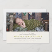 Bessen Denn hoe meer hoe beter Geboorteaankondigin Feestdagenkaart (Achterkant)