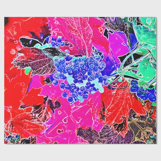 BESSEN EN BLADEREN CADEAUPAPIER (Vlak)