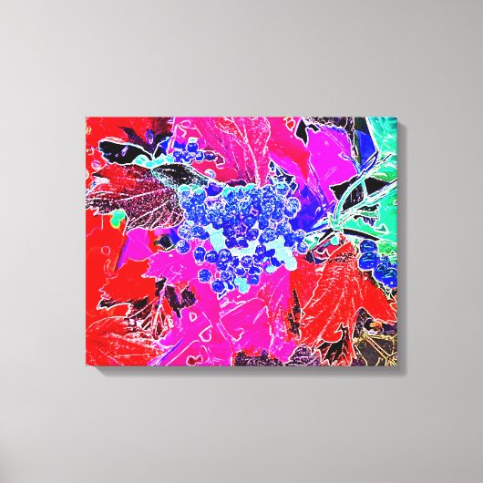 BESSEN EN BLADEREN CANVAS AFDRUK (Voorkant)