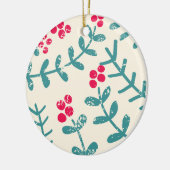 bessen en bladeren keramisch ornament (Links)