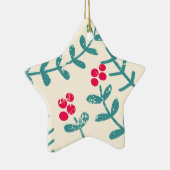 bessen en bladeren keramisch ornament (Rechts)