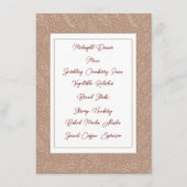 Bessen en bladeren op Kraft-menu kaart (Voorkant)