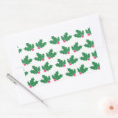 bessen en bladeren rechthoekige sticker (Envelop)