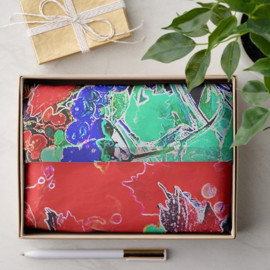 BESSEN EN BLADEREN TISSUEPAPIER (Geschenk)