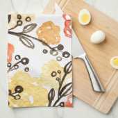 Bessen en bloemen theedoek (Quarter Fold)