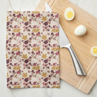 Bessen en bloemen theedoek