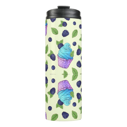 Bessen en Cupcakes Thermosbeker (Voorkant)
