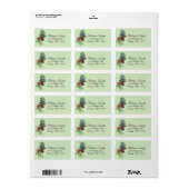 Bessen en dennenappels etiket (Full Sheet)