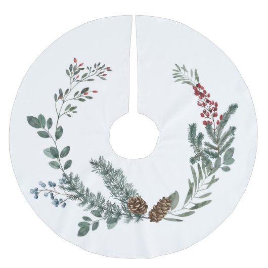 Bessen en pinecones kerstboom rok (Voorkant)